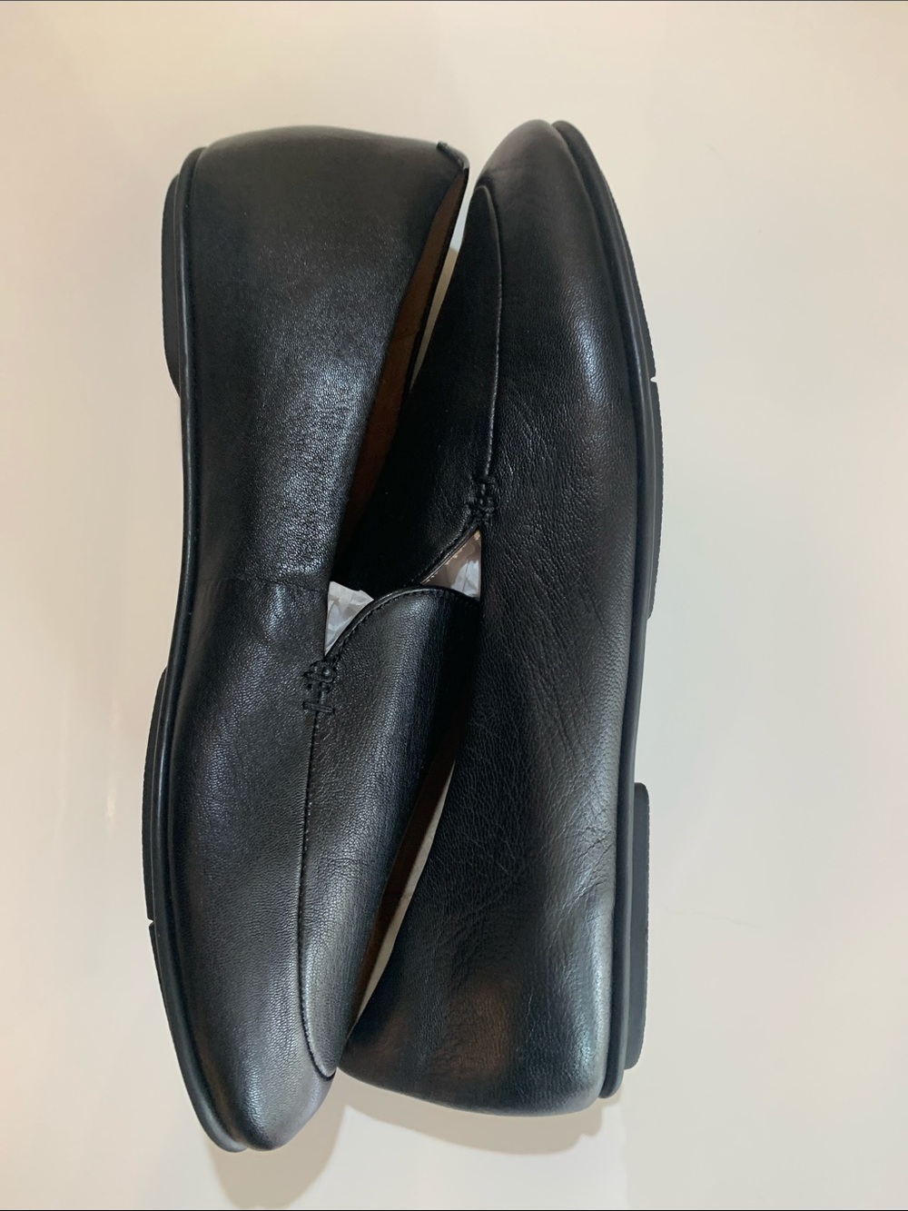 FitFlop Black Leather Slip-On Loafers with Cushioned Insole - Picture 3 of 4